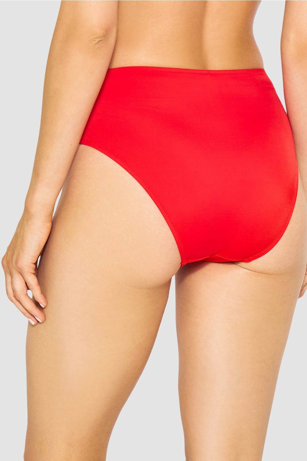 Rösch Bikini-Hose in Rot einfarbig hoher Taillenausschnitt Zeitlich begrenztes Angebot
