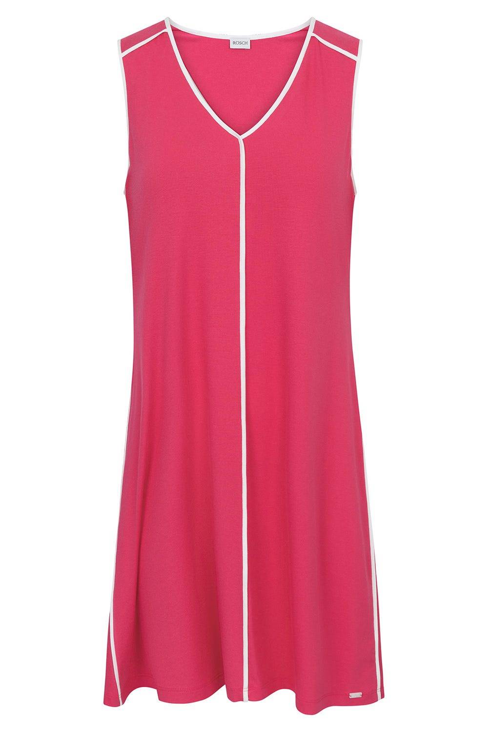 Rösch Strandkleid Ärmellos mit Kontrast-Paspeln Viskose/Elasthan Neuheiten