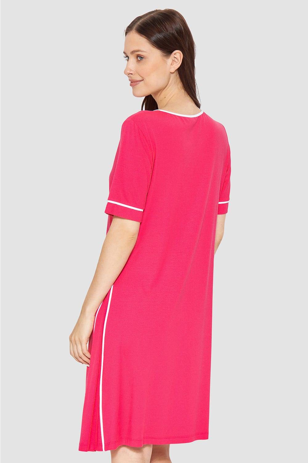 Rösch Strandkleid Kurzarm mit Kontrast-Paspeln Viskose/Elasthan Bestseller