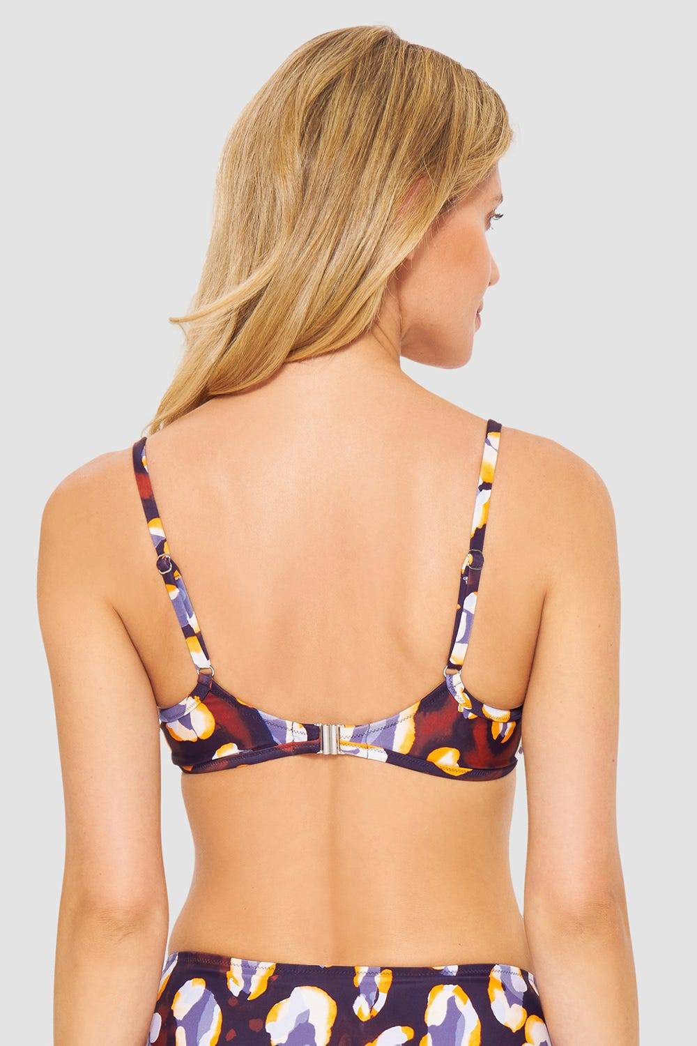 Rösch Bikini-Oberteil im Tupfendruck Modern Leo Wickeloptik Saisonale Angebote
