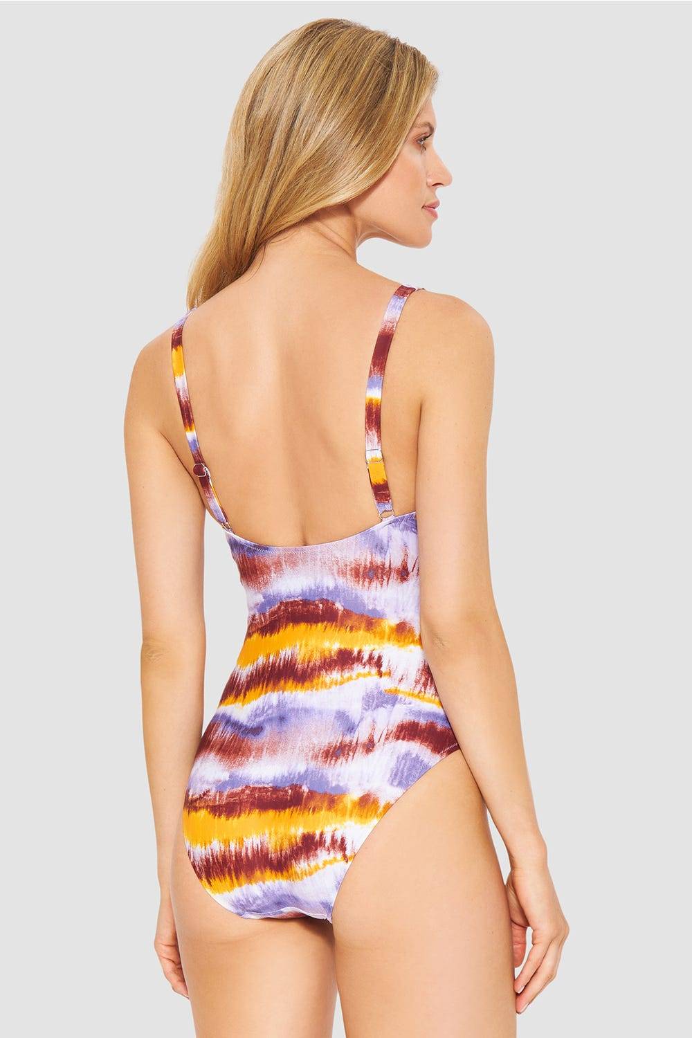 Rösch Badeanzug im Batikdruck moderne Streifen Wochenangebot