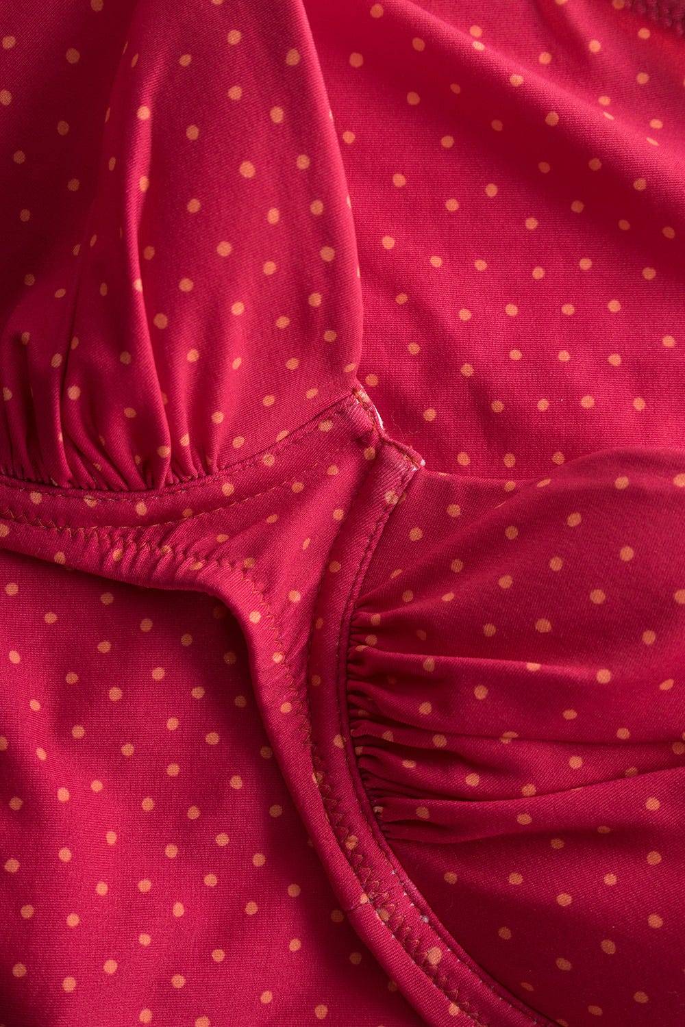 Rösch Bikini-Oberteil im pinken Mini-Tupfen-Druck recyceltes Polyamid/Elasthan JETZT KAUFEN