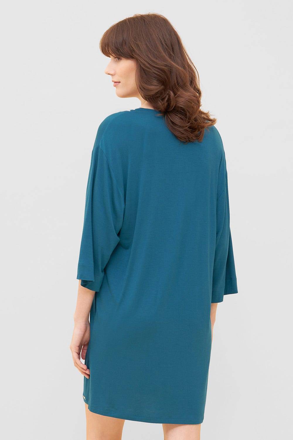 Rösch Strandkleid mit Paspeln am Ausschnitt Petrol 3/4-Arm Viskose/Elasthan Bis zu 65% Rabatt