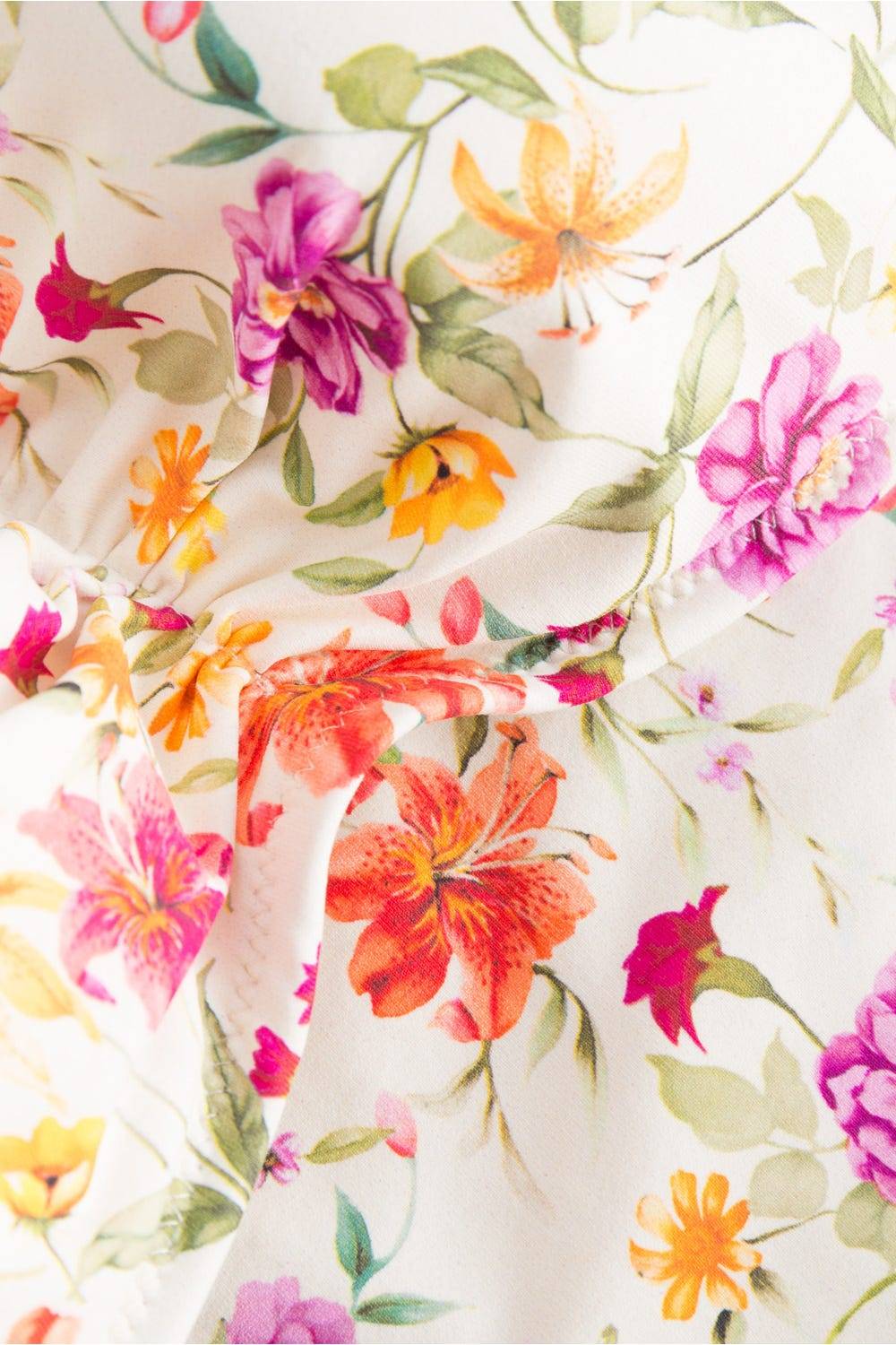 Rösch Bikini im Blumen-Druck Sommerblüten Retro verspielt Lycra Sonderangebot der Fabrik