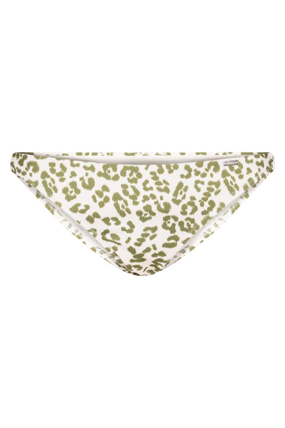 Rösch Bikini Hose im Leo-Druck Grün-Weiß Rippstruktur Animalprint Mix und Match Lycra Discount Store für neue Produkte