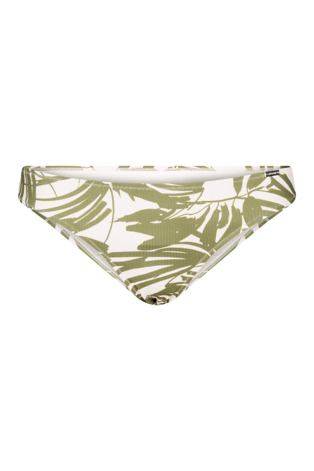 Rösch Bikini Hose im Palmendruck Rippstruktur Grün-Weiß Mix und Match Lycra Super Rabatt