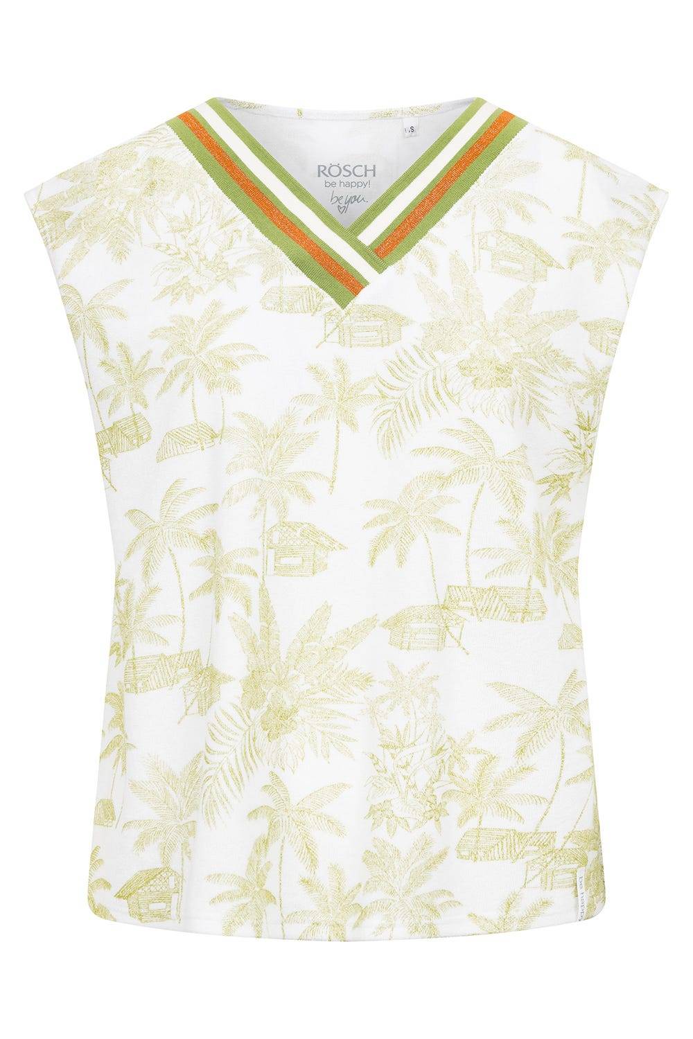Rösch Frottee-Shirt im Palmenprint Baumwolle/Polyester Rabatt