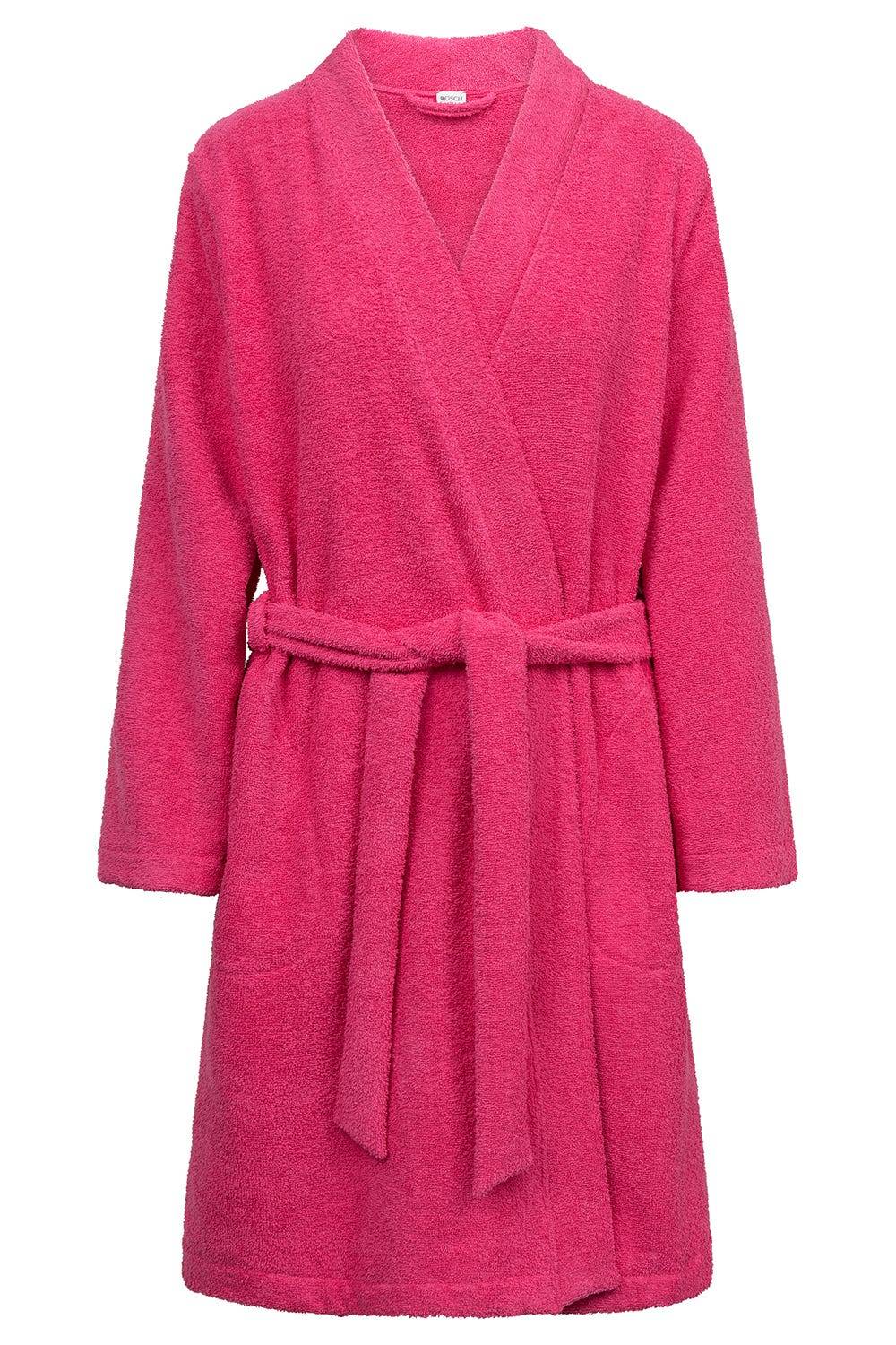 Rösch Bademantel aus Frottee Pink Baumwolle/Polyester Großer Ausverkauf
