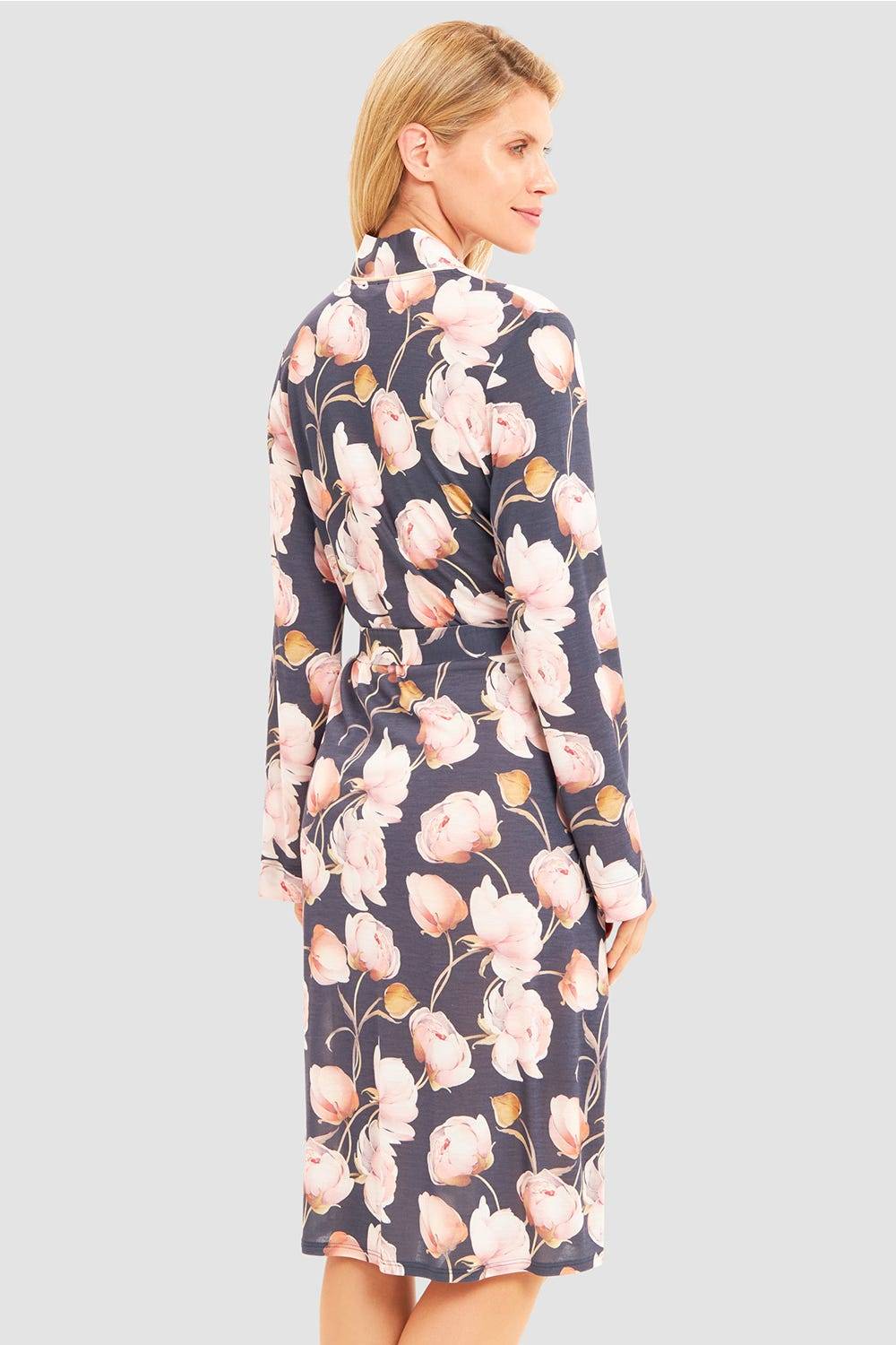 Rösch Morgenmantel im floralen Druck romantisch 100% Modal Begrenztes Angebot