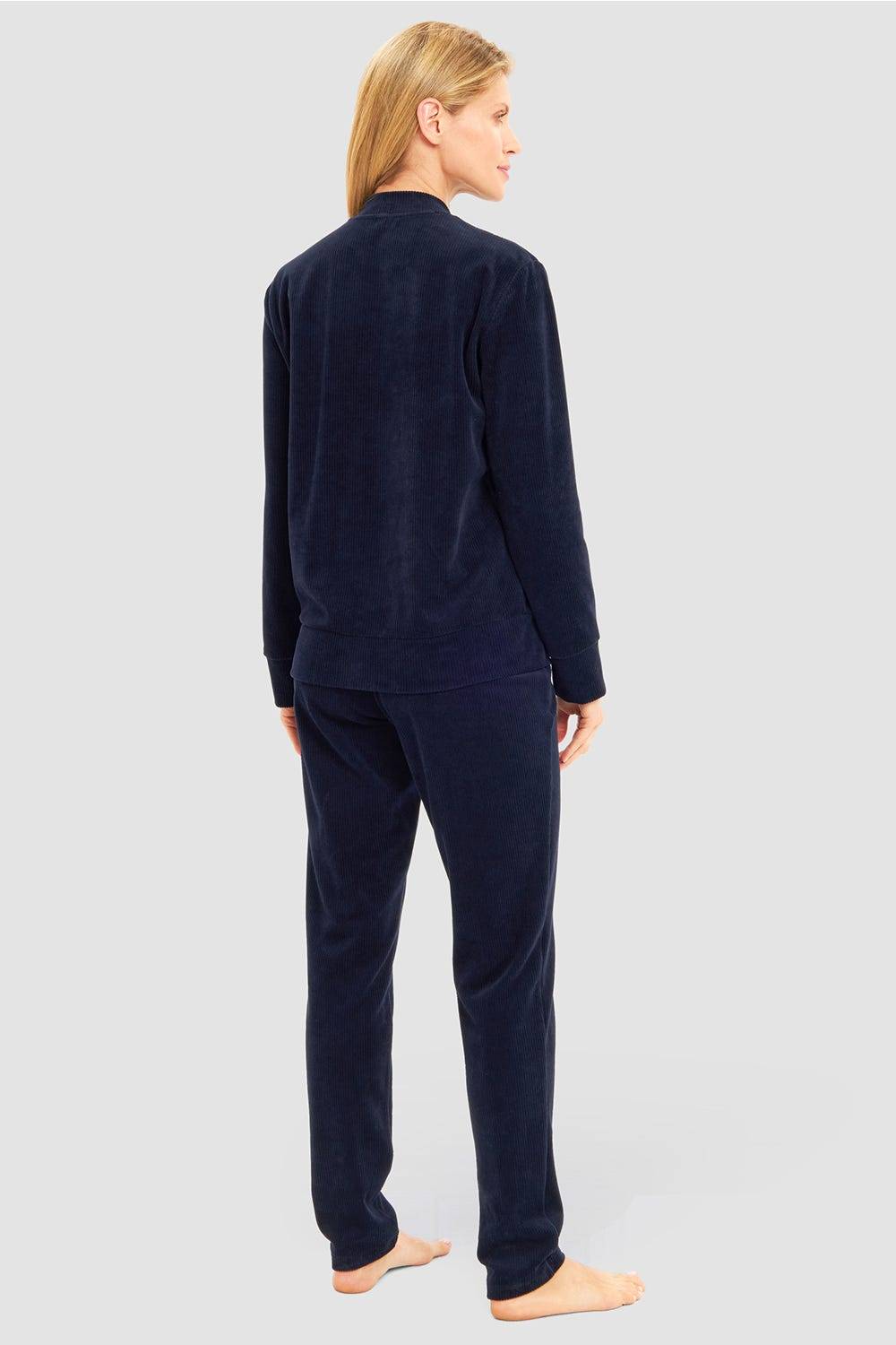 Rösch Hausanzug in Nachtblau aus Cord Baumwolle/Polyester Online Shopping