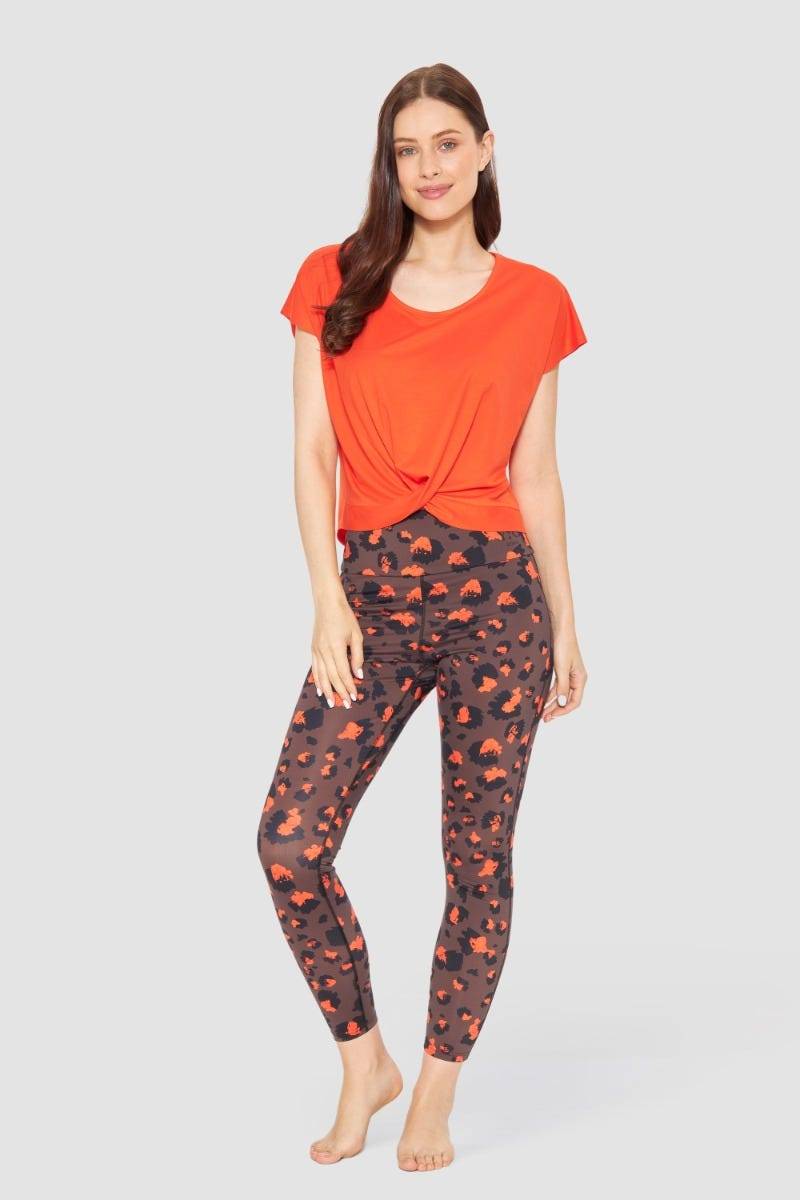 Rösch Y.U Yoga Shirt mit Knoten Orange Sport Mix &amp; Match Baumwolle/ Elasthan Black Friday
