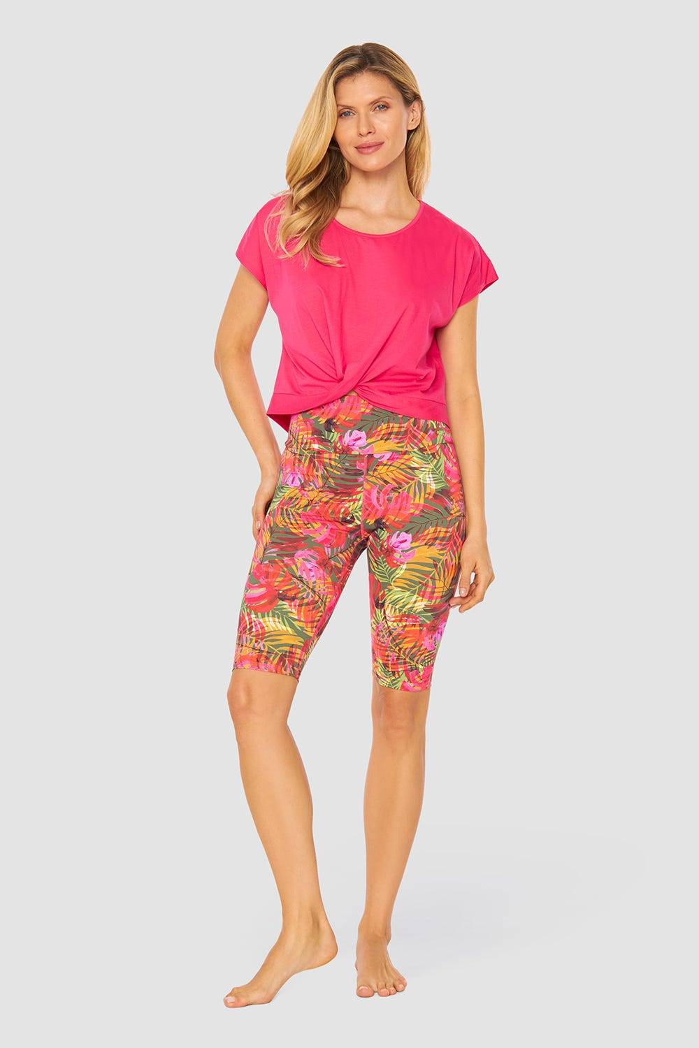 Rösch Y.U Yoga Shirt mit Knoten Loungewear Sport Mix &amp; Match Baumwolle/ Elasthan Valentinstagsangebot