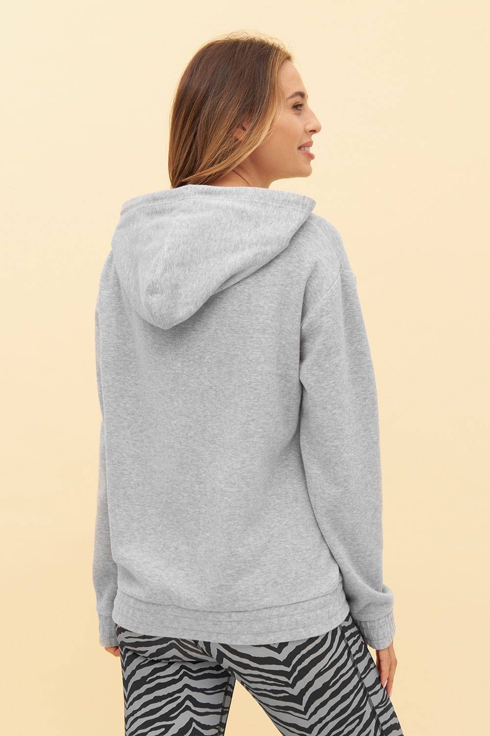 Rösch Y.U Yoga Sweatshirt in Grau Hoodie Loungewear Mix &amp; Match Baumwolle/recycled Polyamid Zeitlich begrenztes Angebot