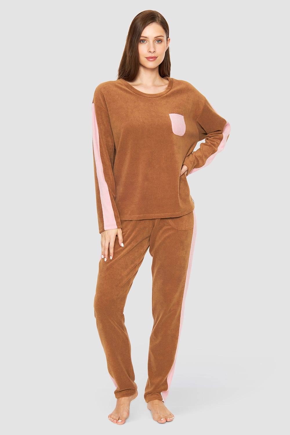 Rösch Shirt mit Kontrastdetails Frottee Baumwolle/Polyester Blitzangebot