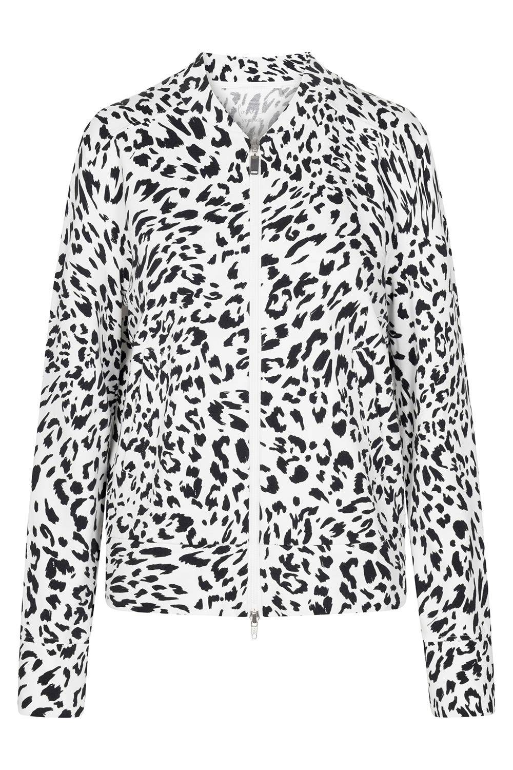 Rösch Sweatjacke im Leo-Muster Baumwolle/Elasthan Bestseller