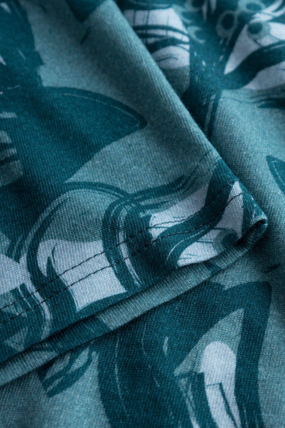 Rösch Nachtkleid im Blumenmuster Petrol 100% Baumwolle Speichern exportieren