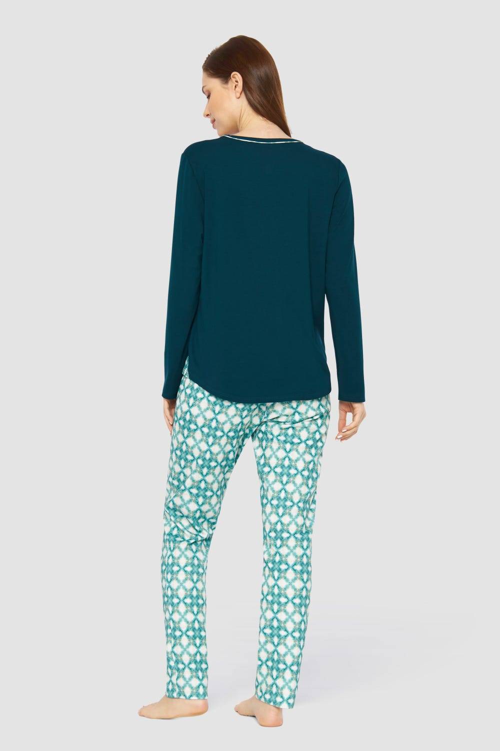 Rösch Pyjama &quot;saturday sunday enjoy&quot; 100% Baumwolle 50% Rabatt für begrenzte Zeit