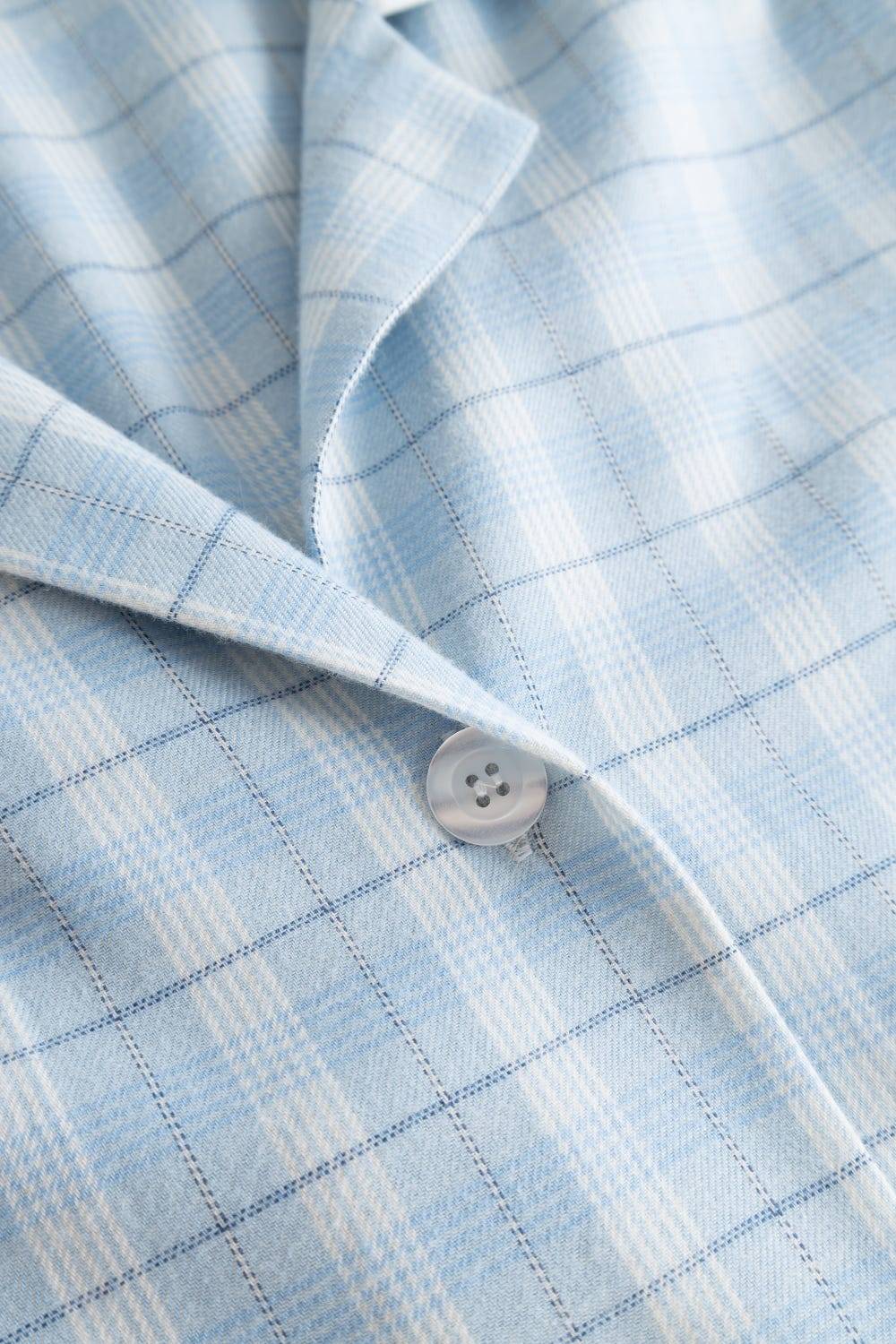 Rösch Pyjama im Herrenhemdstil Flanell 100% Baumwolle 2025