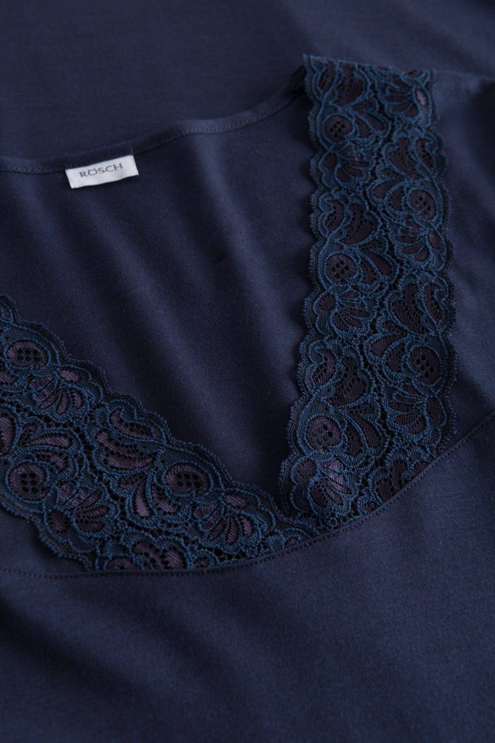 Rösch Nachthemd mit Spitzendetails Dunkelblau Baumwolle/Modal Angebote