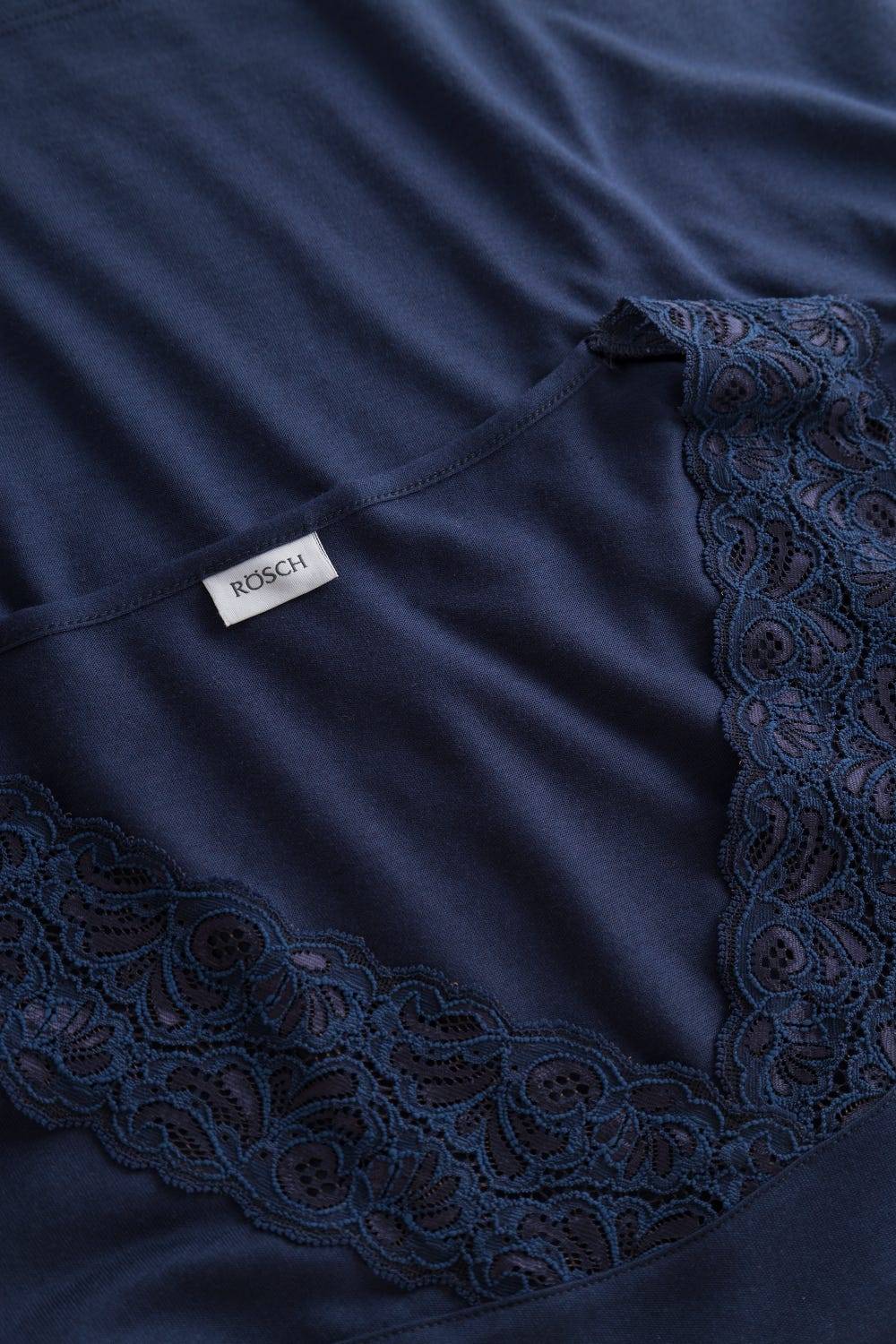 Rösch Pyjama mit Spitzendetails Dunkelblau Baumwolle/Modal Hotsell