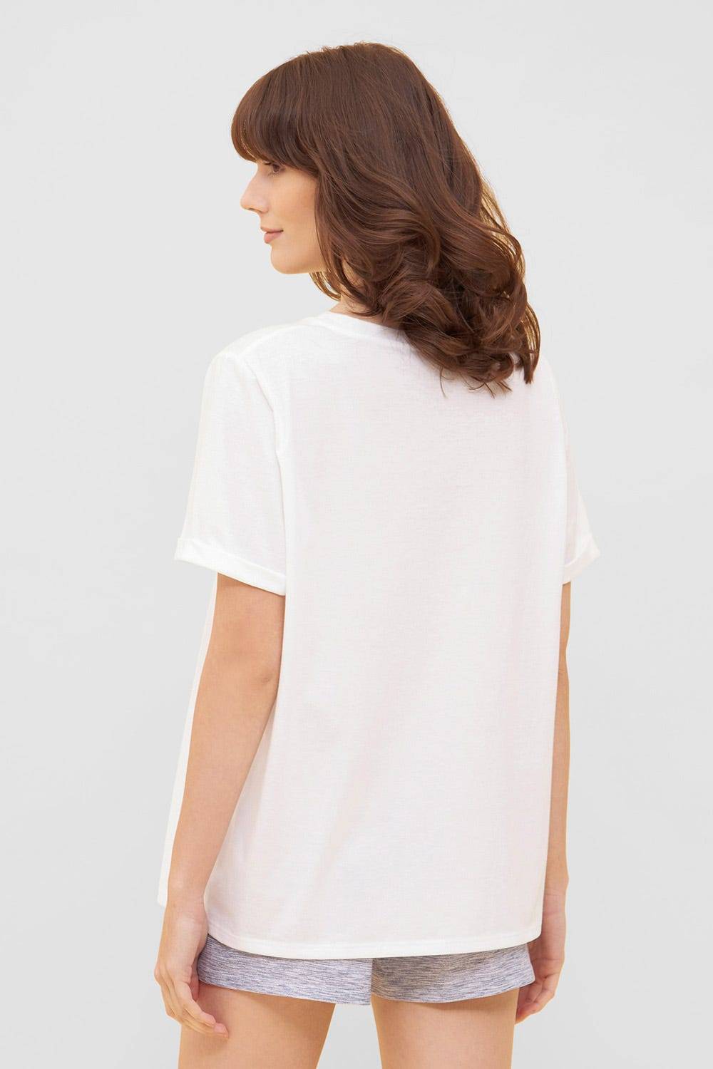 Rösch T-Shirt mit Schriftzug &quot;love &amp; save the sea&quot; Mix &amp; Match 100% Bio-Baumwolle Fabrikverkauf