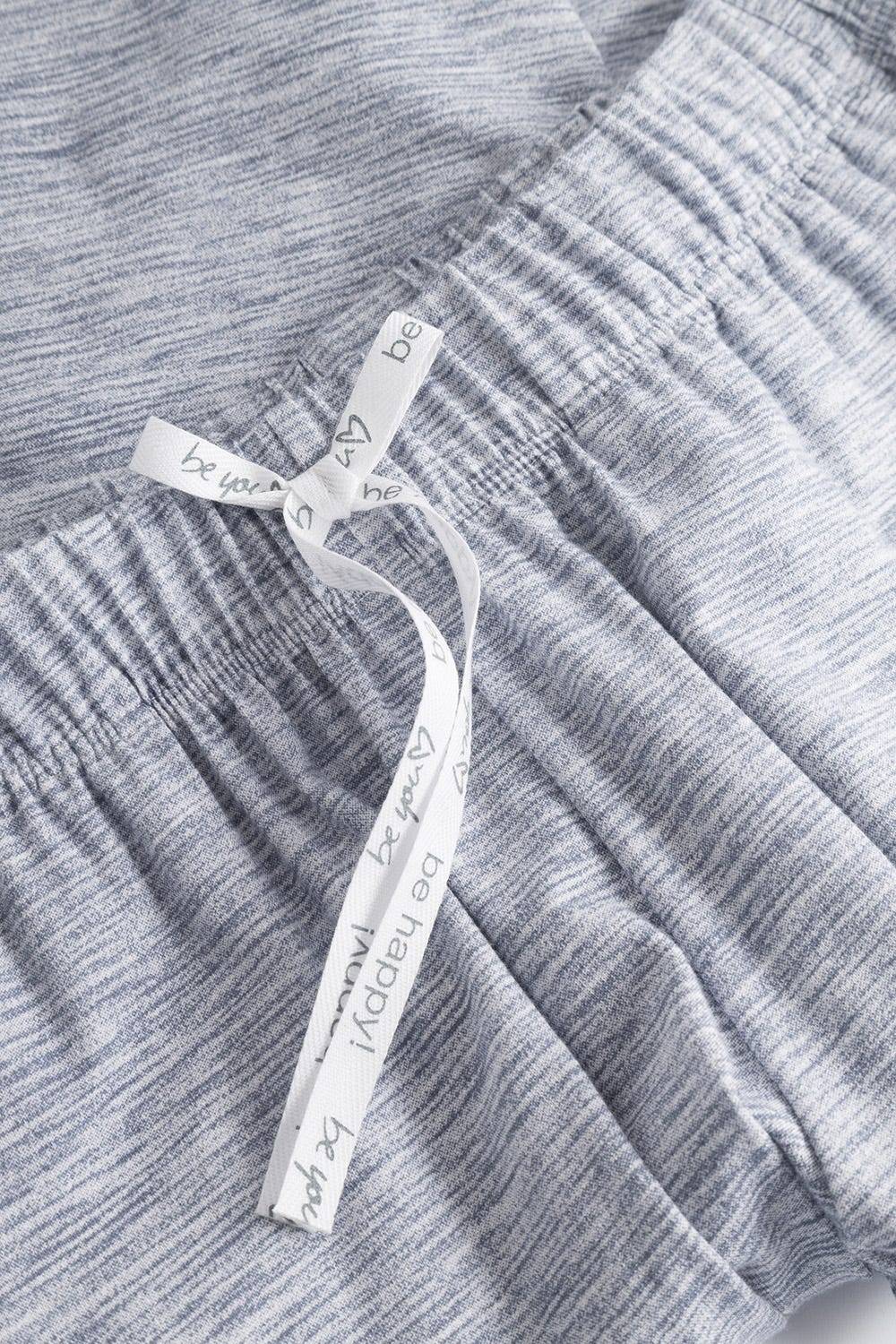 Rösch Hose in blauer Melange-Optik Taschen Mix &amp; Match Bio-Baumwolle/Elasthan Kostenloser Versand