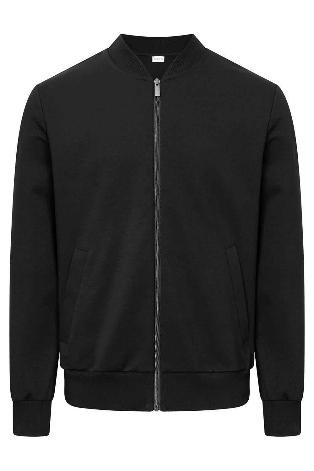 Rösch Herren Loungejacke Blouson College-Style Lässig Materialmix Exklusivangebot