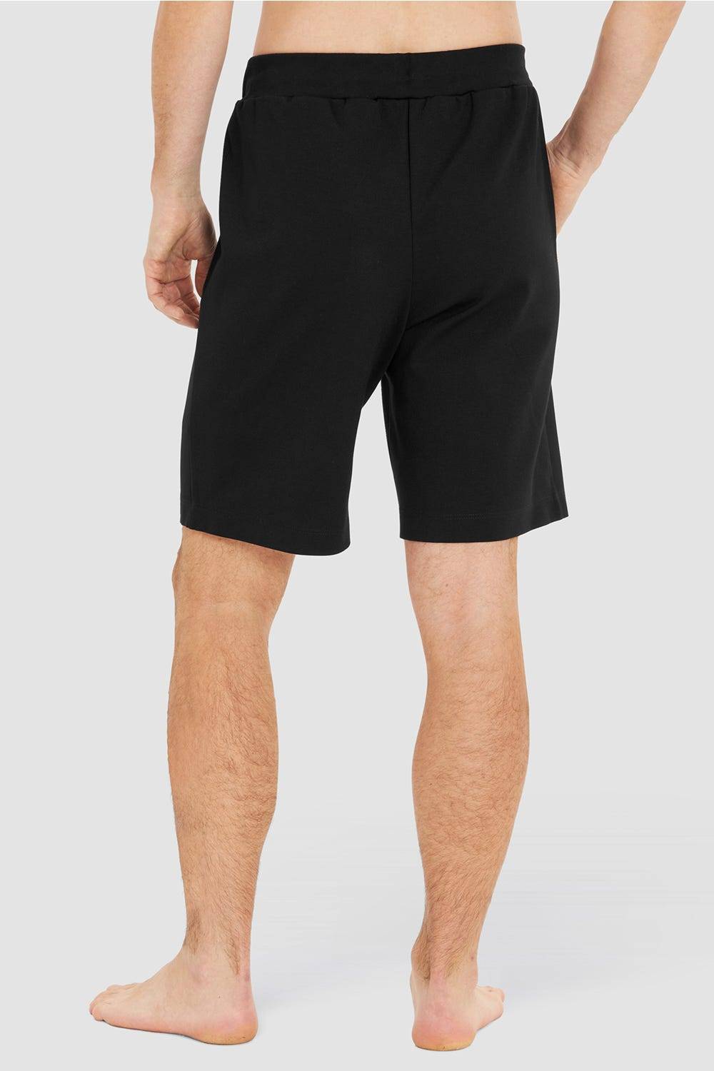 Rösch Herren Loungehose kurz mit Biese Jogginghose Lässig Materialmix Preisnachlass