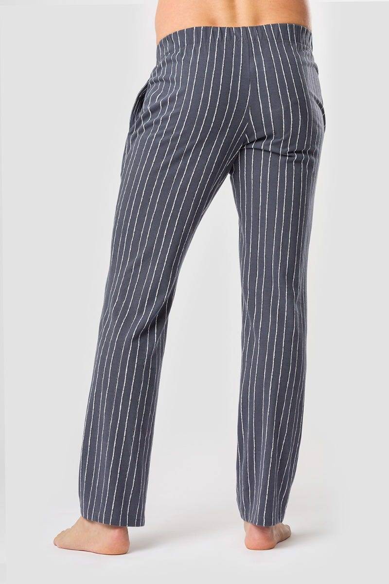 Rösch Herren Pyjamahose im klassischen Streifen-Druck 100% Baumwolle Black Friday