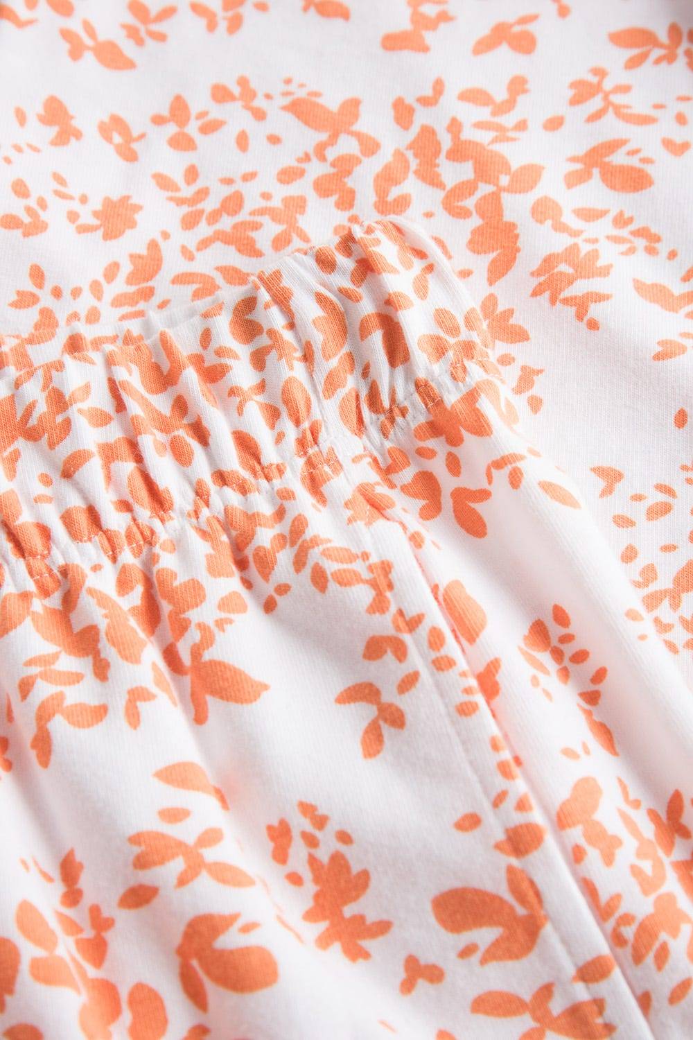 Rösch 7/8-Hose im Blümchen-Design Orange Schmal Mix &amp; Match Baumwolle/Elasthan Kauf eins, bekomm eins gratis