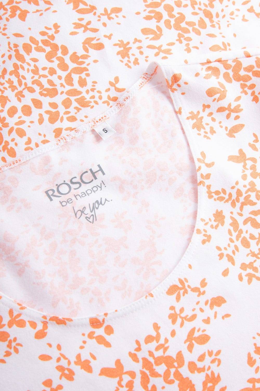 Rösch Nachthemd im Blümchen-Design Orange Baumwolle/Elasthan Tägliche Deals