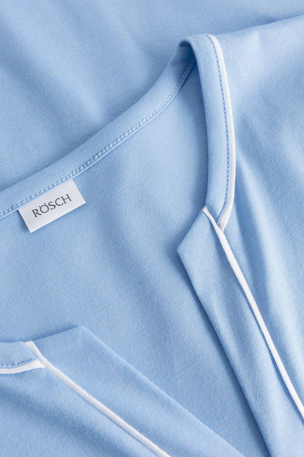 Rösch Nachthemd im Kimono-Stil Paspeln Halbarm 100% Baumwolle Begrenzte Freigabe