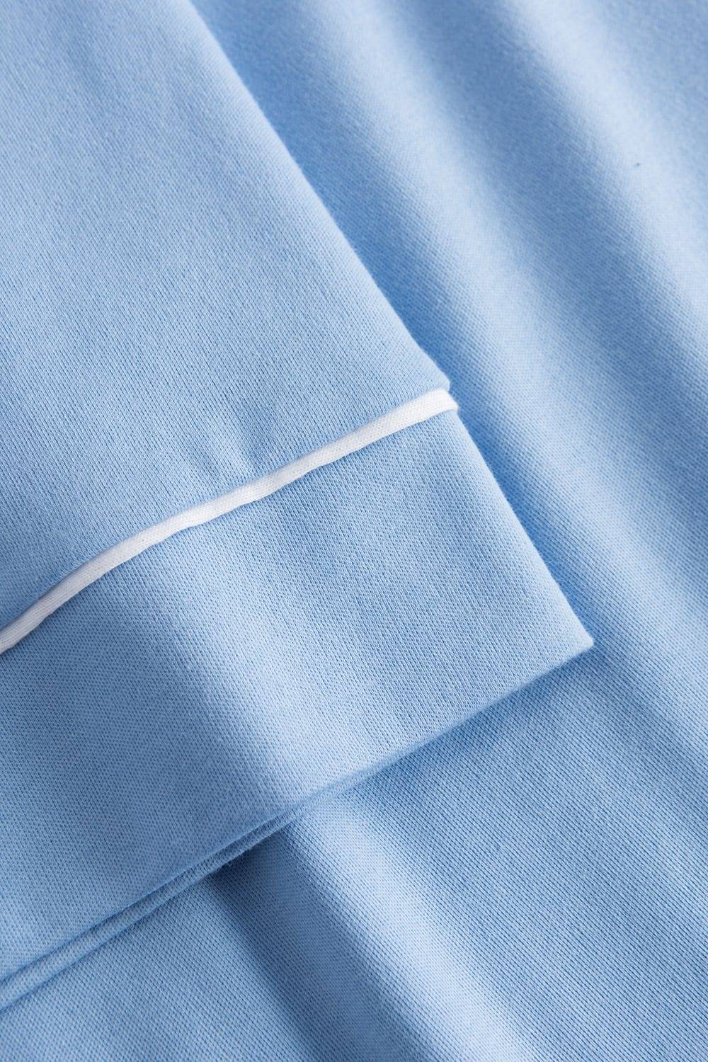 Rösch Nachthemd im Kimono-Stil Paspeln Halbarm 100% Baumwolle Begrenzte Freigabe