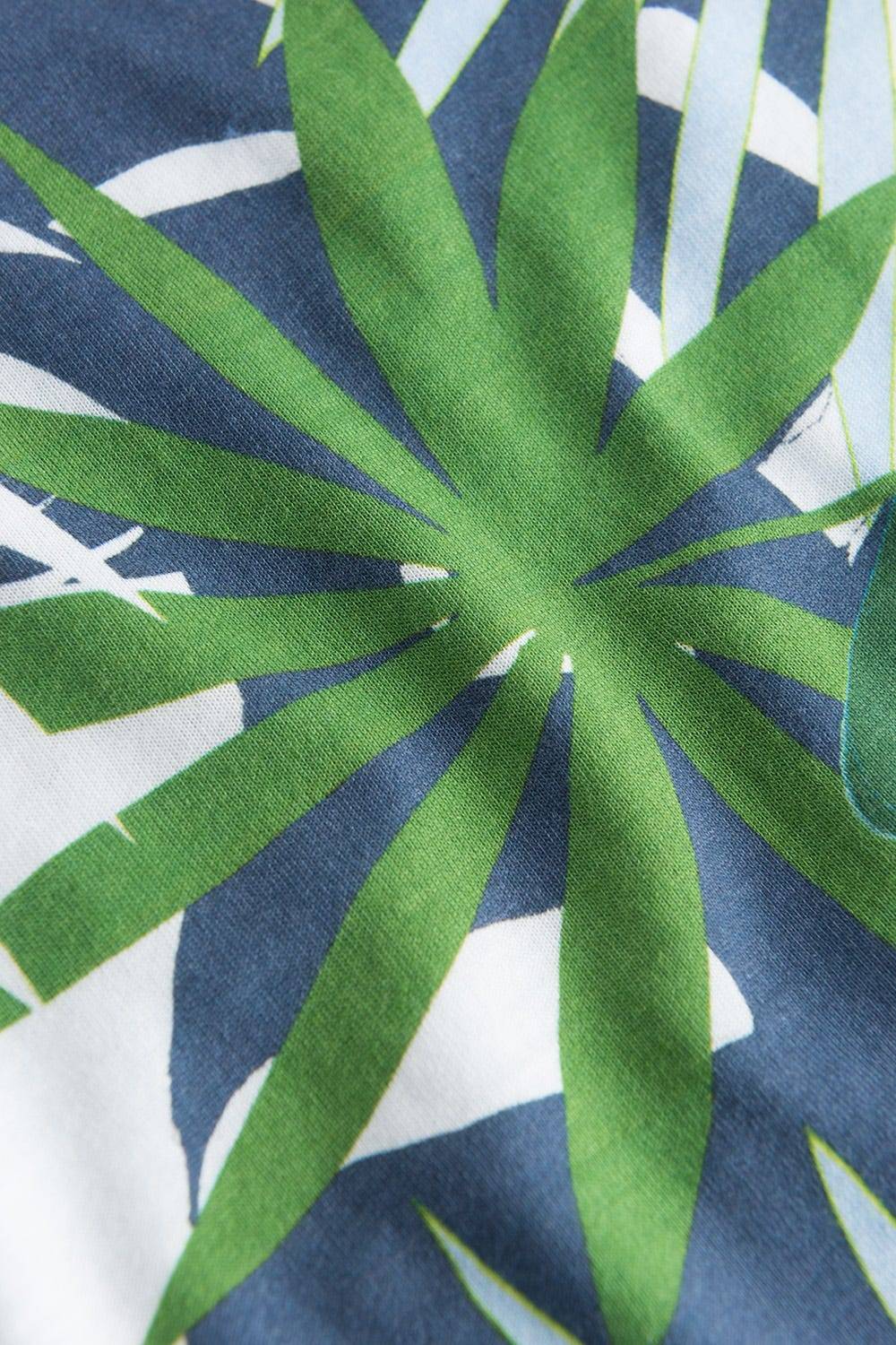 Rösch Nachthemd im tropischen Palmen-Druck Taschen Baumwolle/Modal Letzte 3 Tage
