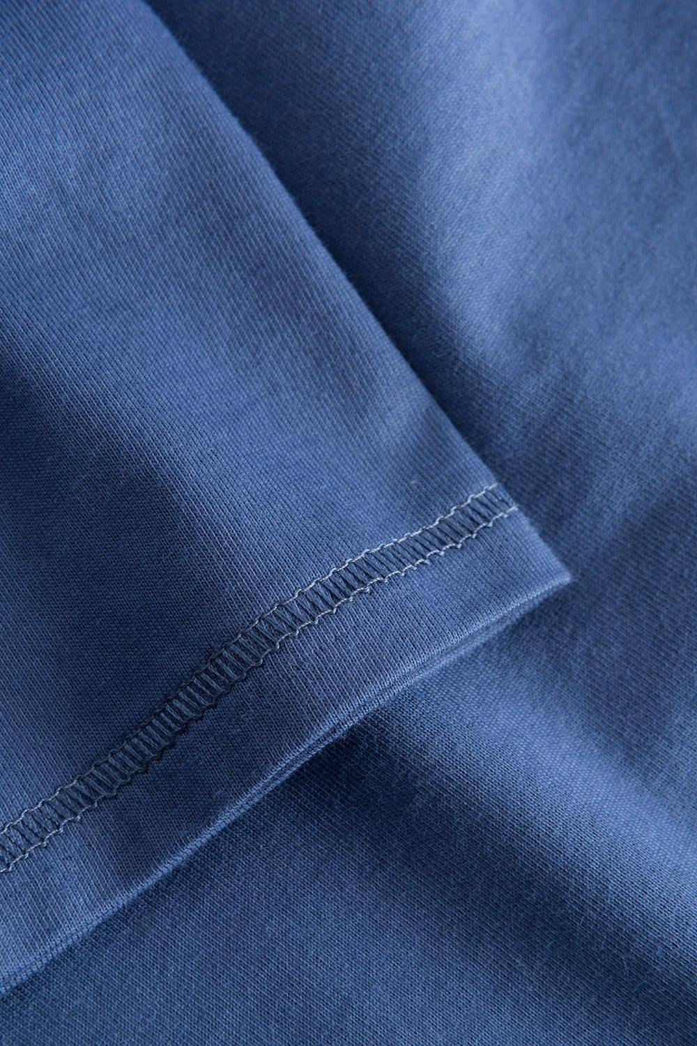 Rösch Pyjama mit verspieltem Hunde-Druck 7/8-Hose Blau Ziernähte 100% Baumwolle Letzte 2 Tage