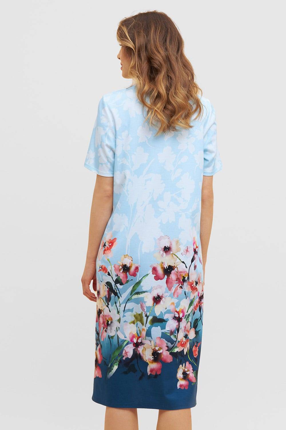 Rösch Nachtkleid mit platziertem Druck Kurzarm Baumwolle/Modal Letzter Tag