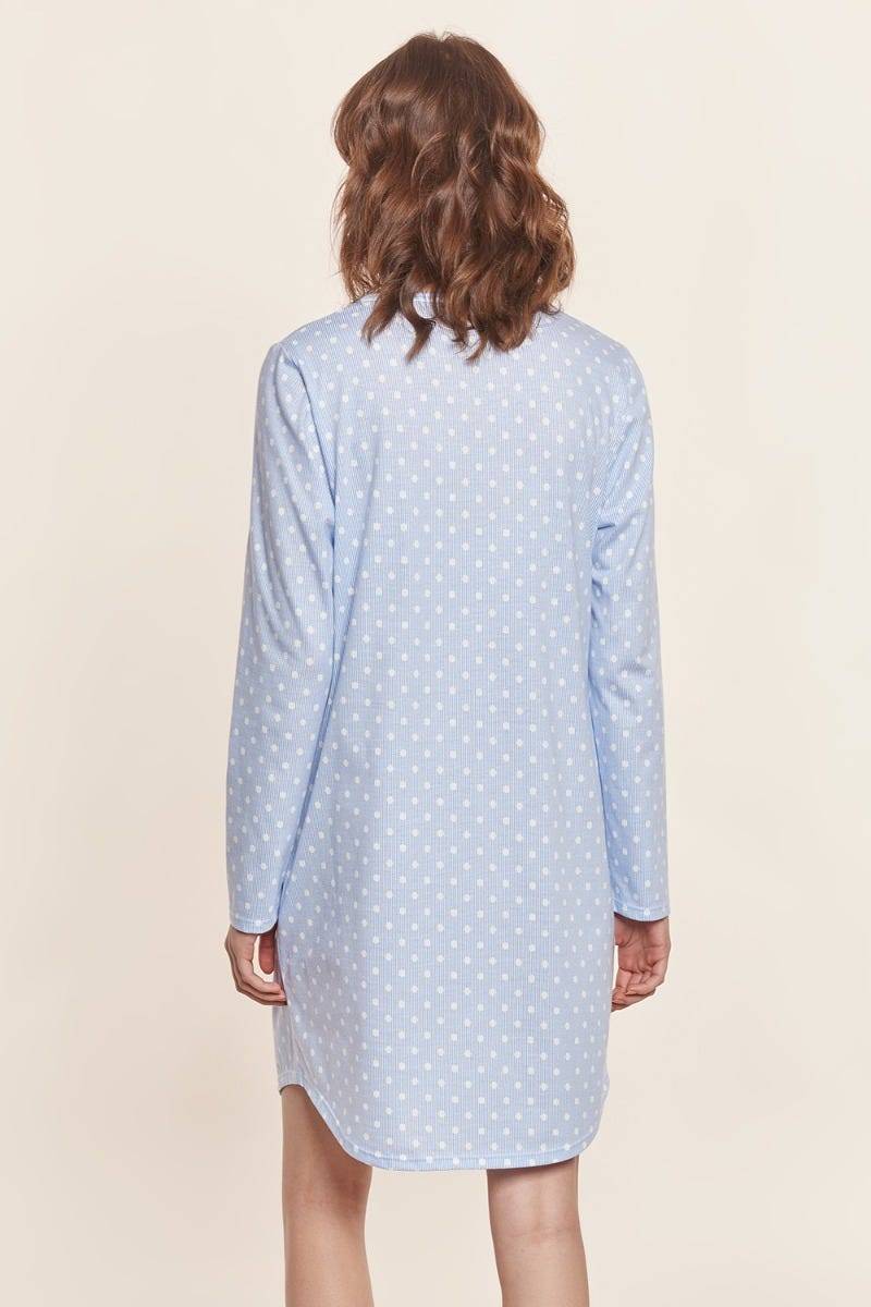 Rösch Bigshirt lang im Mustermix Punkte Streifen Nadelzug verspielt 100% Baumwolle Begrenztes Angebot