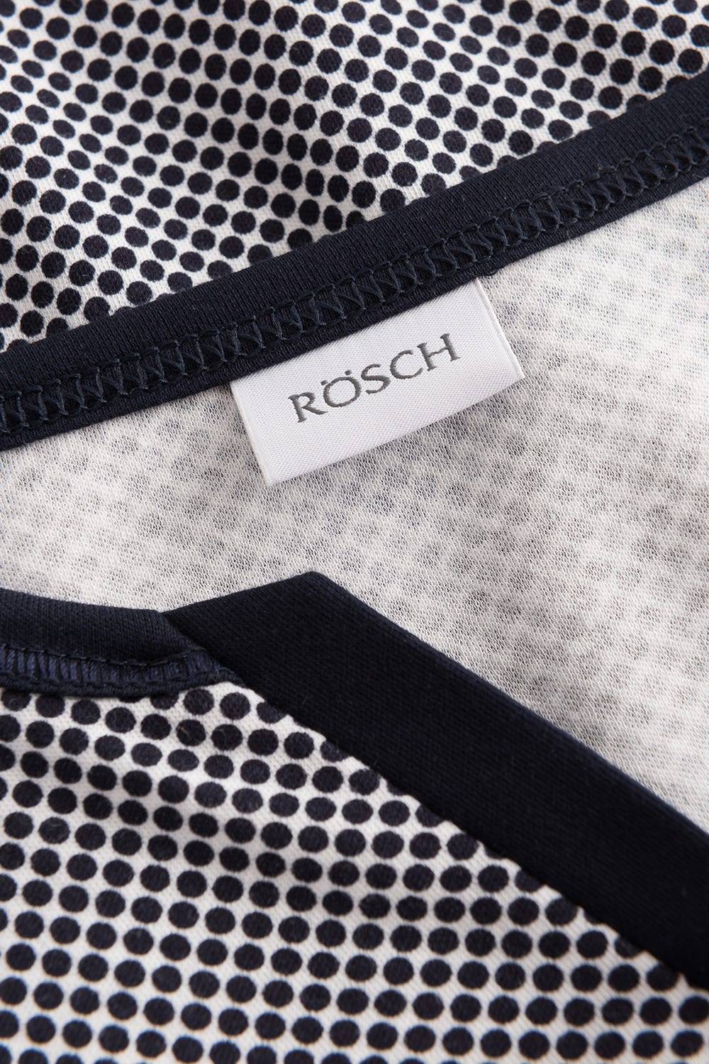 Rösch Nachthemd im Punktedruck dezent pastellfarben 100% Baumwolle Saisonschlussverkauf