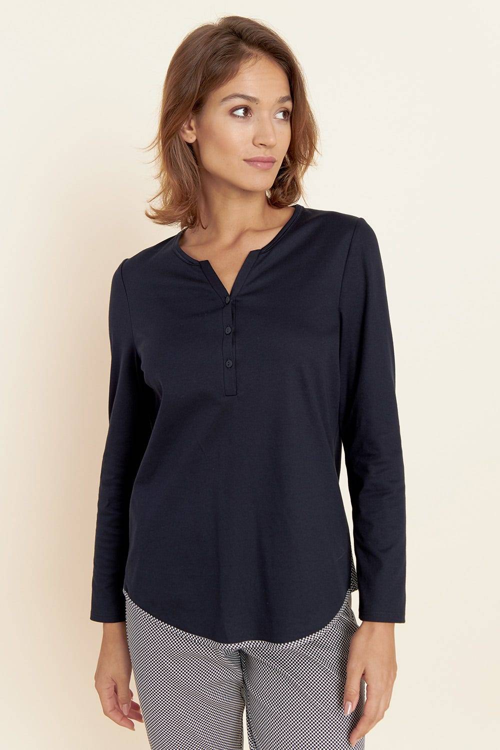 Rösch Pyjama mit Punktedruck dezent pastellfarben 100% Baumwolle Cyber Monday