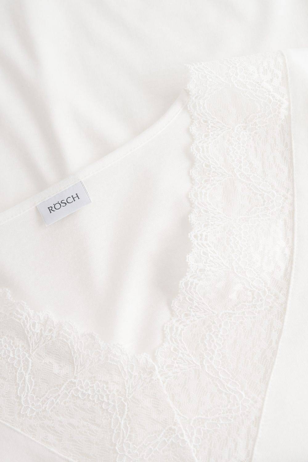 Rösch Pyjama mit eleganten Spitzen-Details einfarbig romantisch verspielt Baumwolle/Modal Weihnachtsangebot