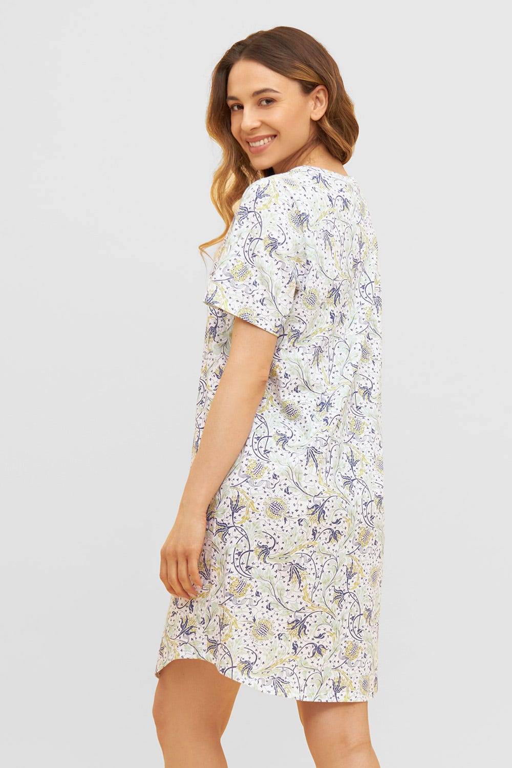Rösch Basic Bigshirt Kurzarm im floralen Ornament-Print 1884811 Online Outlet