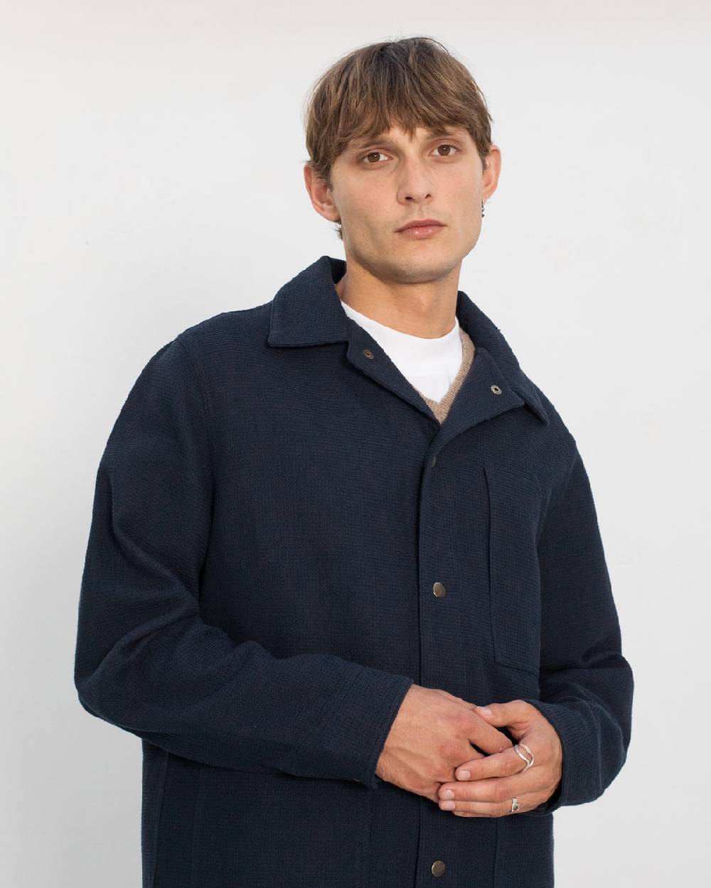 Rotholz Leichte Jacke Waffle Cotton - Blau Weihnachtsangebot