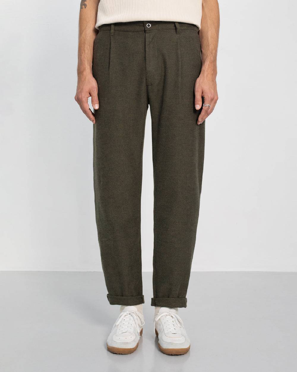 Rotholz Everyday Flanell Hose Bio Baumwolle - Grün Wochenangebot