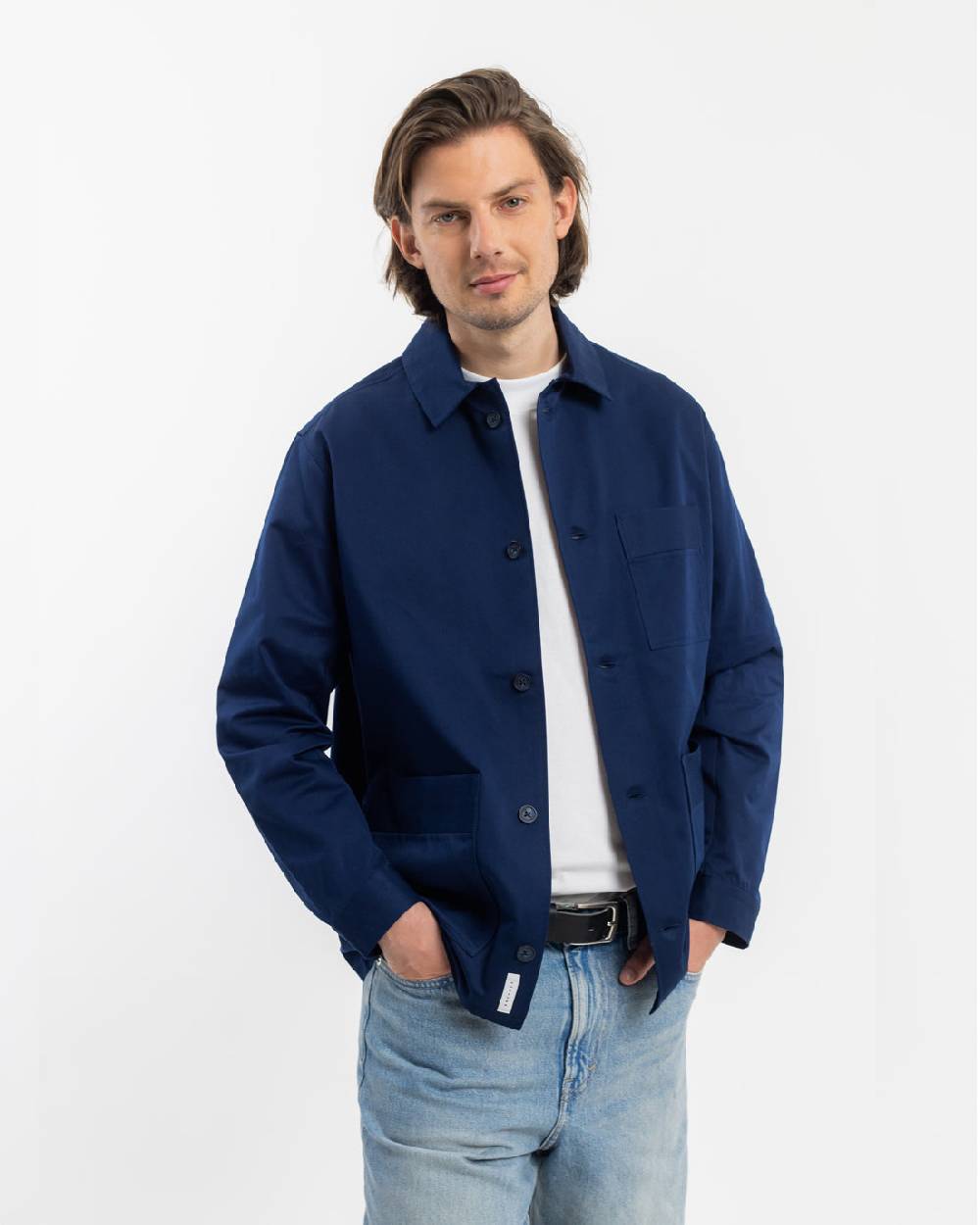 Rotholz Workwear Jacke Bio Twill - Blau Bis zu 65% Rabatt