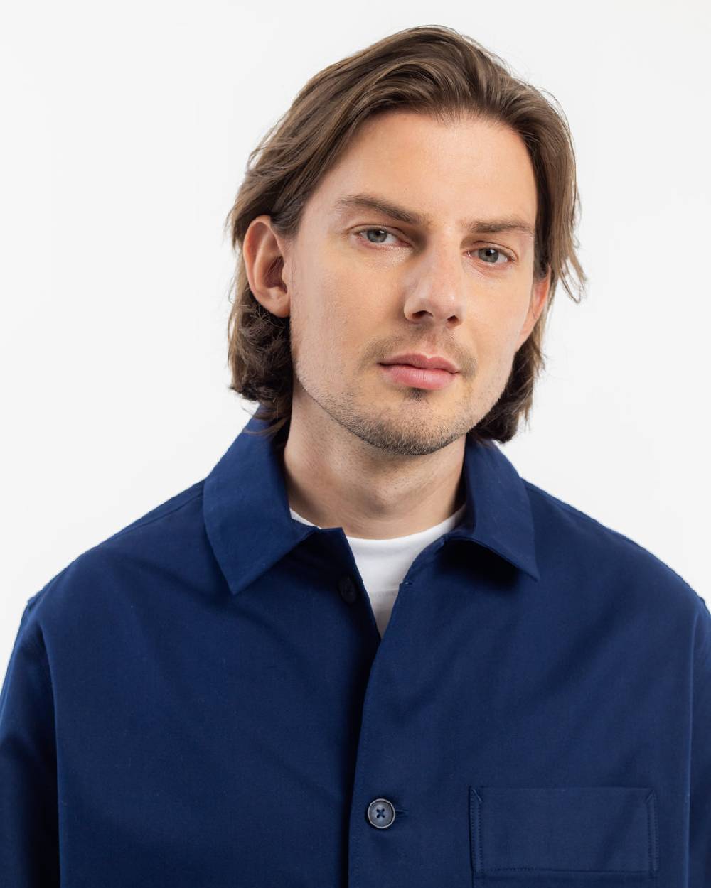 Rotholz Workwear Jacke Bio Twill - Blau Bis zu 65% Rabatt