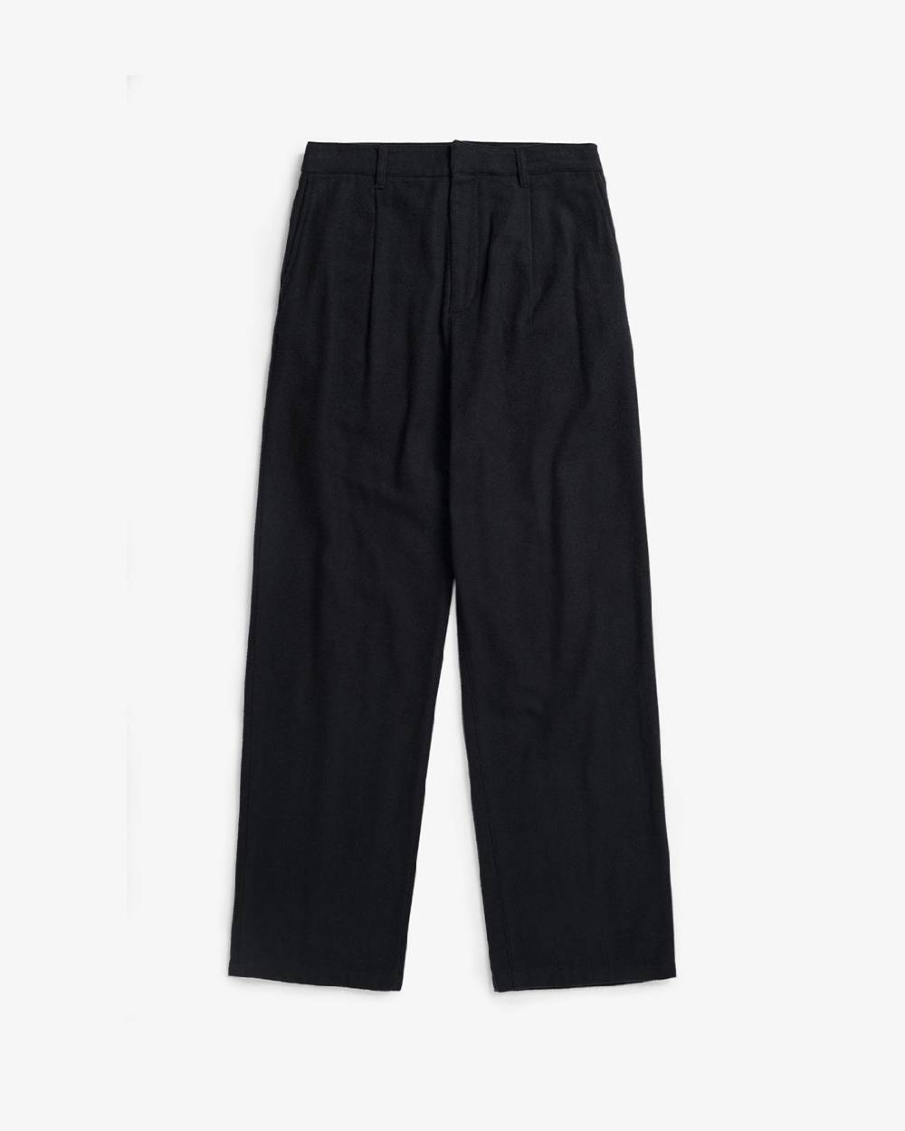 Rotholz High Waist Flanell Hose Bio Baumwolle - Schwarz Clearance-Verkauf