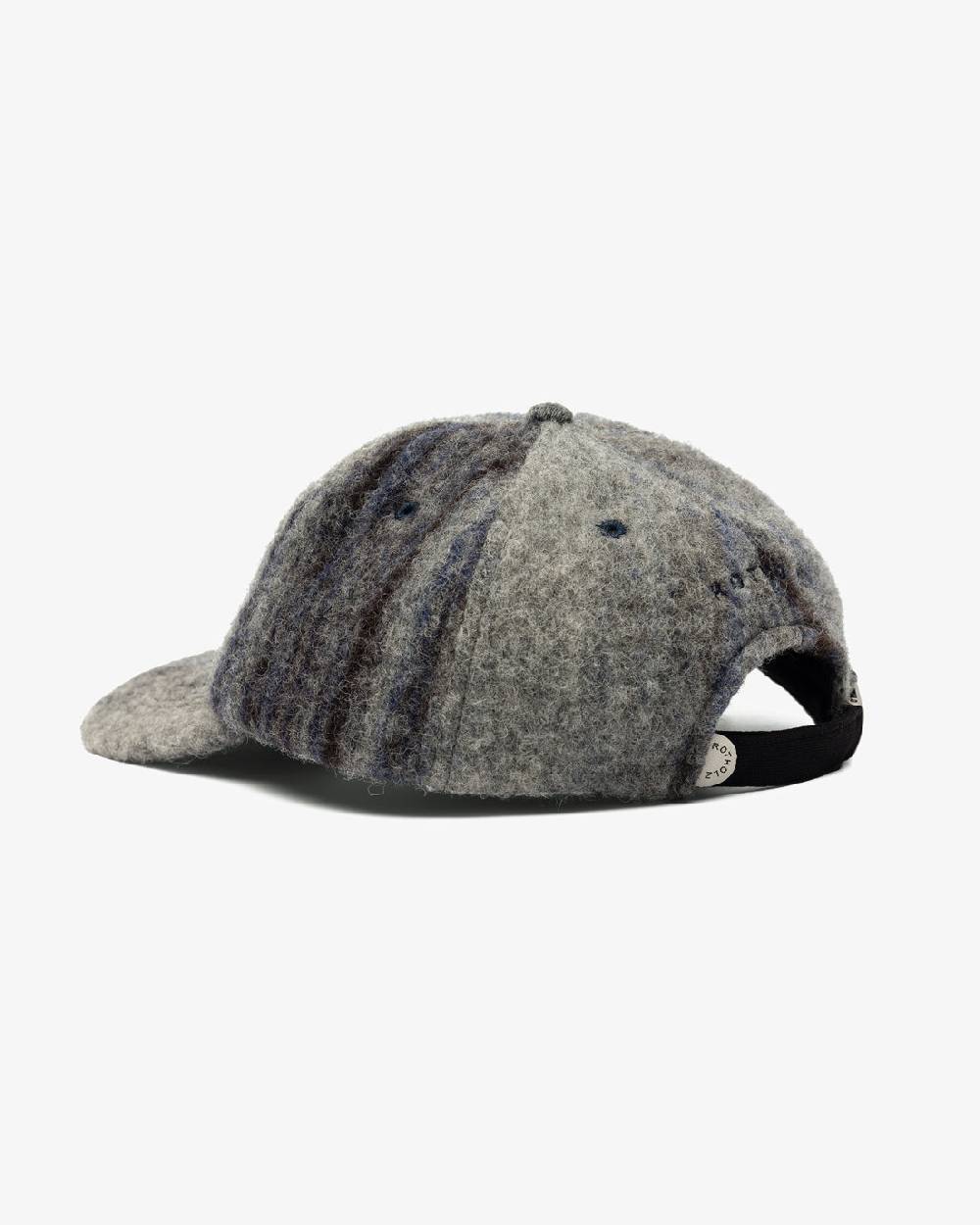 Rotholz Floppy Cap Bio-Wolle - Grau Gestreift 2025