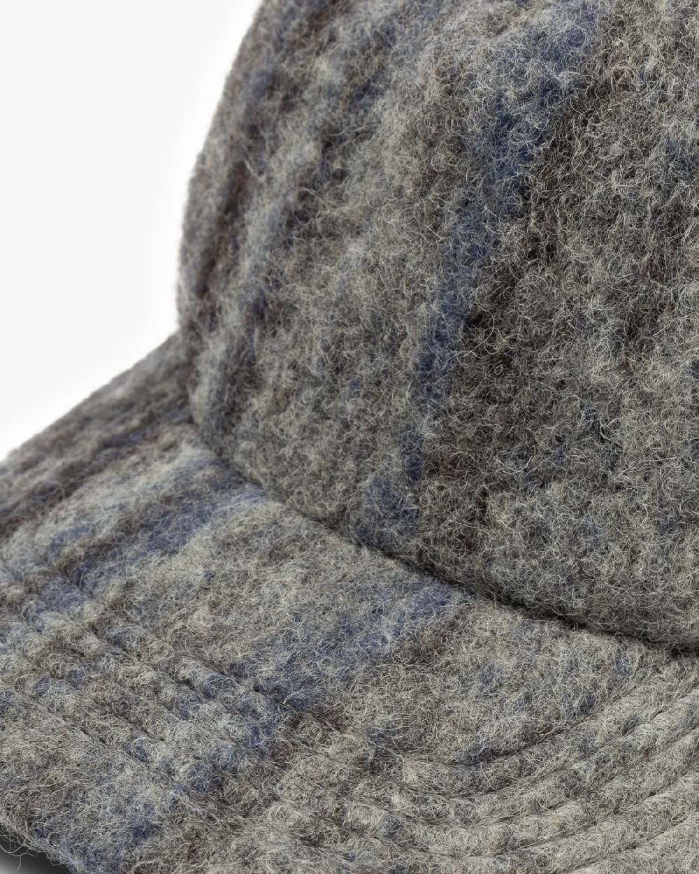 Rotholz Floppy Cap Bio-Wolle - Grau Gestreift 2025