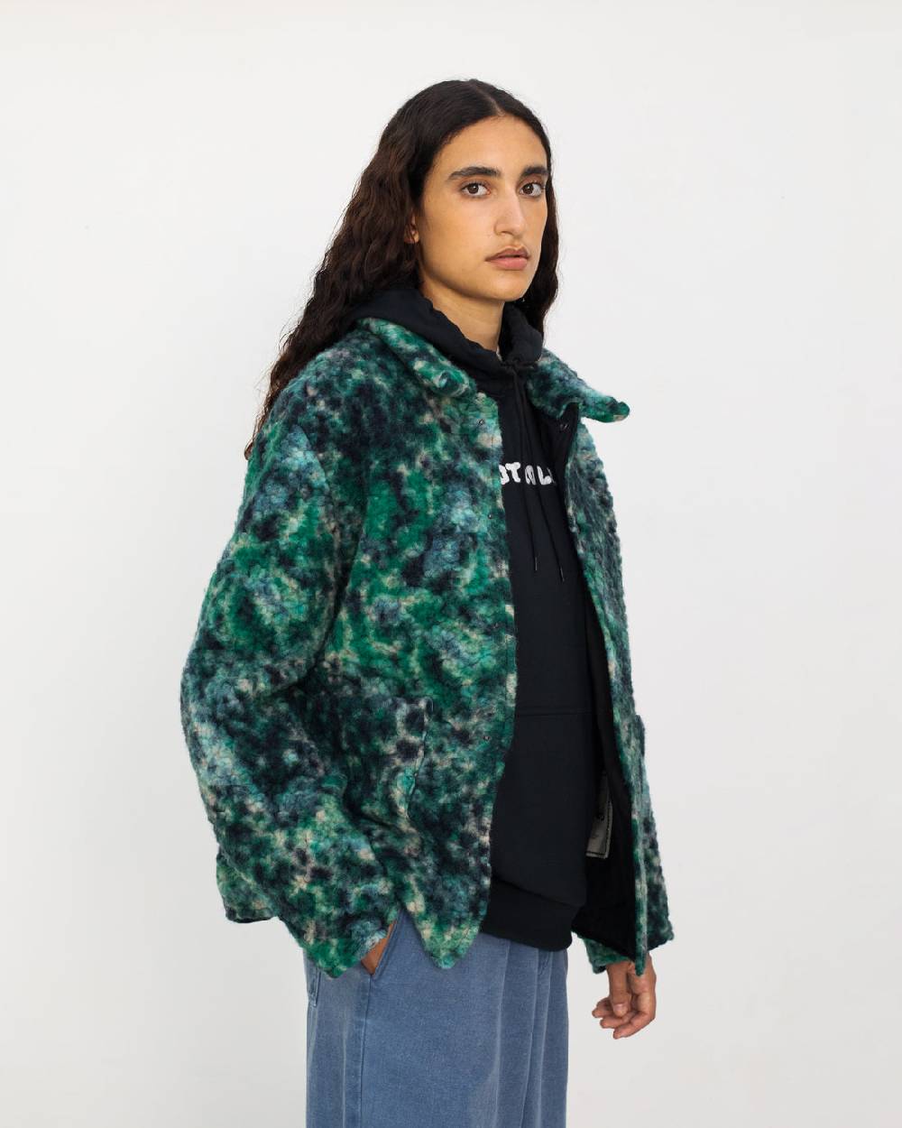 Rotholz Schwere Sherpa Jacke Bio Wollmischung - Multi Online