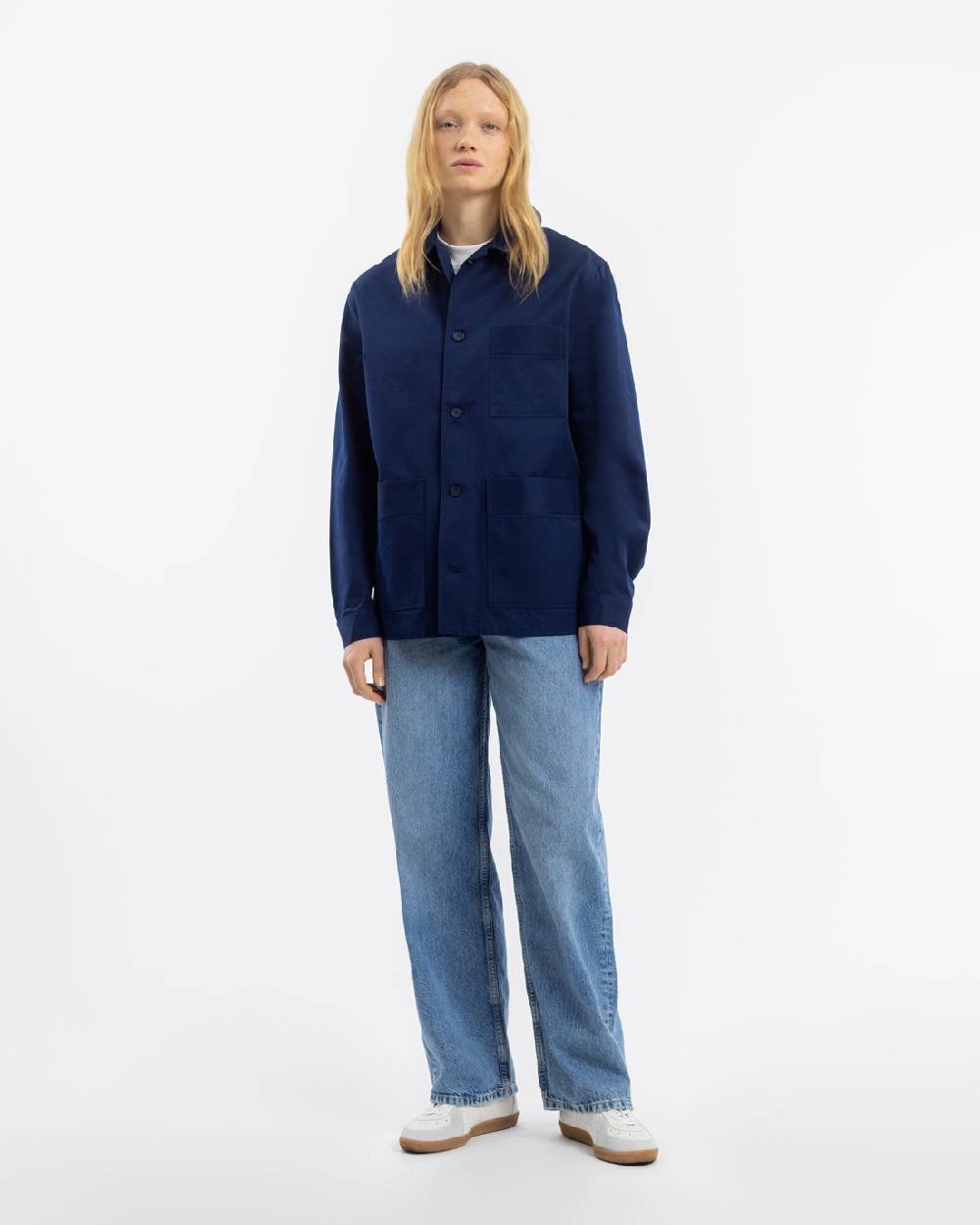 Rotholz Workwear Jacke Bio Twill - Blau Kostenloser Versand